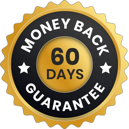 Luminara Rewind 60-day money-back guarantee badge