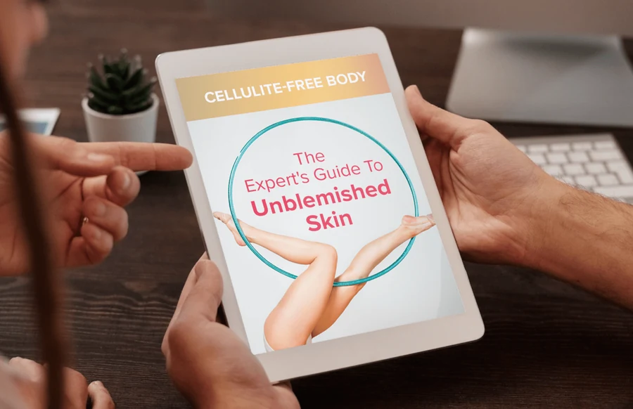 Free bonus eBook 1 — Cellulite-Free Body: The Expert's Guide To Unblemished Skin, included with Luminara Rewind 3 and 6 bottle orders
